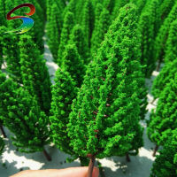 Wholesale -20pcs 14cm Scenery Landscape Train Model Scale Color Trees for model design