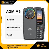 AGM M6 IP68โทรศัพท์ปลดล็อค4G,ปุ่มกดปุ่มกด2500MAh ซิมคู่ที่ทนทานสำหรับผู้สูงอายุ