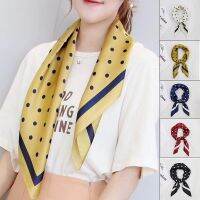 Parsimonious 70*70cm New Korean Ins Small Square Scarf Female Decorative Scarf Silk Scarf Hair Bandana WJ1026-39