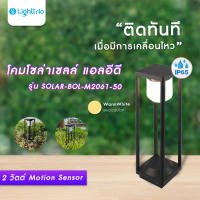 Lighttrio โคมทางเดินโซล่าเซลล์ ไฟส่องสว่างทางเดิน รุ่น SOLAR-BOL-M2061-50 (ไม่รวมหลอดไฟ)  [พร้อมส่งจากไทย]