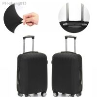 1PC Black Luggage Cover High Elastic Thick Durable Dustproof Suit Case Protector 3 Sizes Invisible Zipper Bag Travel Accessories