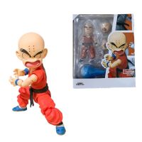 Kuririn ตุ๊กตาขยับแขนขาได้ SHF โมเดลของเล่นสำหรับเด็กดราก้อนบอล10ซม. สำหรับเด็กของเล่นสะสมของขวัญปีใหม่วันเกิด