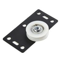 ❆﹍☍ Runners Door Rollers Accessory Black Cupboard Element Funiture Home Pulleys Replacement Sliding Wardrobe Brand New