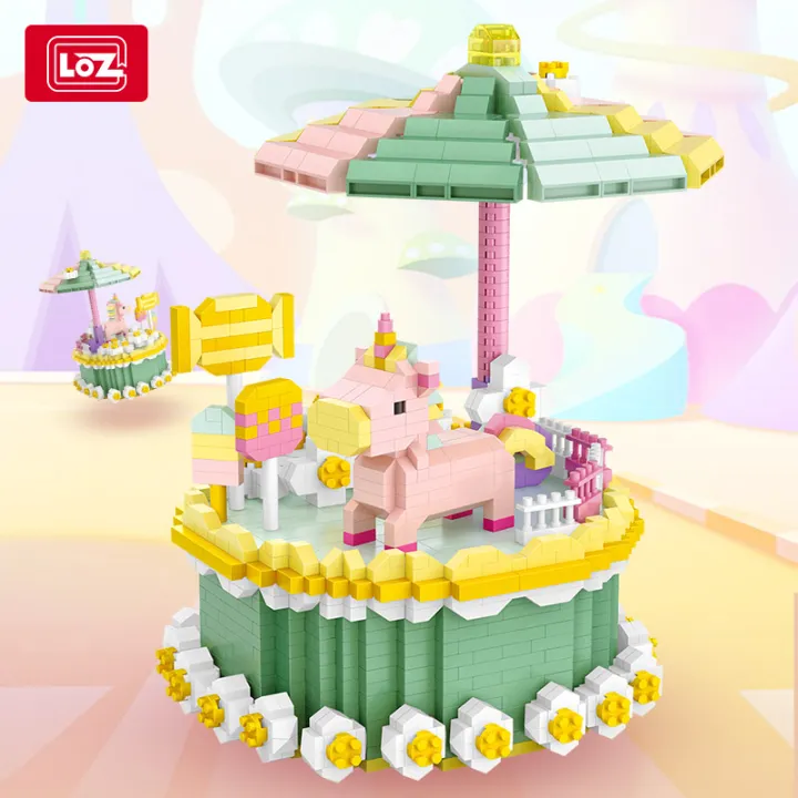 LOZ IDEAS Mini Block Creative Macha Flavour Umbrella Unicorn Candy ...