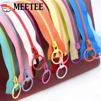 10Pcs 15-40cm 3# Resin Zippers Ring Zip Slider ClosedEnd Zipper for Bags Wallet Purse Decor Zips Repair Clothes Sewing Accessory Door Hardware Locks F