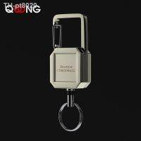 85CM Custom Lettering Roll Retractable Keychain Bag Recoil ID Card Holder Keyring Key Chain Anti-theft Kevlar Rope Key Ring H67