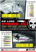 เหยื่อจิ๊ก Anlure Hybrid Jig 3.5 - 20 กรัม.