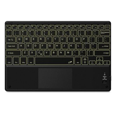 Ultra-Thin Backlight Tablet Keyboard with Touchpad, Backlit Wireless Bluetooth Keyboard for Android/Windows/IOS