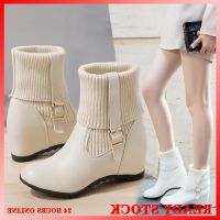 COD dsdgfhgfsdsss hchai shop ready stock boots women ankle boots Hight Increasing Martin Boots Womens Ankle Boots Womens Womens Boots Winter plus Velvet Snow Boots Womens Cotton Shoes