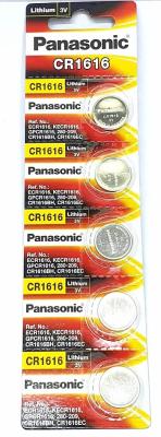 ถ่าน Panasonic CR1616 แพค 5 ก้อน 3V แพคเกทสีแดงของแท้ 100% ของ พานาโซนิคซิลเซลล์ สามารถออกใบกำกับภาษีได้