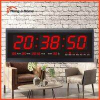 ๊์UN Thing a Home นาฬิกาดิจิตอล LED DIGITAL CLOCK รุ่น 4819 (ตัวเลขสีแดง) สามารถติดตั้งแบบแขวนผนังได้ ขนาด 48x18.9x3.5CM