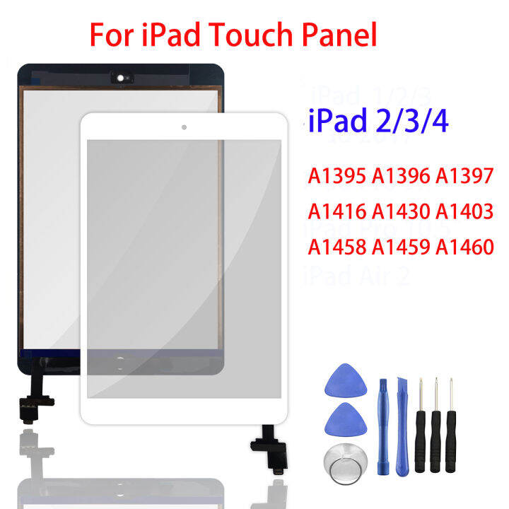 Schermo Touch Per IPad 4 A1460 A1458 A1459 - Pannello Frontale Di Ricambio Con Pulsante Home E Attrezzi (Nero) - Foto 4