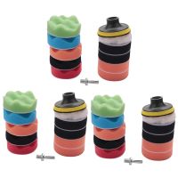 33Pcs 3 Inch Waves Buffer Polishing Pad Set For Car Polisher