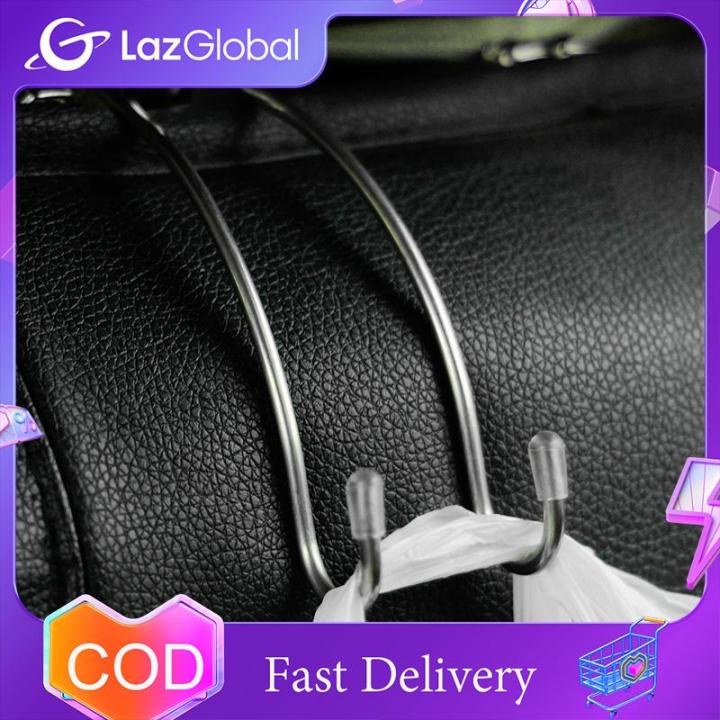 Metal Multi-functional Car Seat Hook Auto Headrest Hanger Bag Holder Clips  for Car Bag Purse