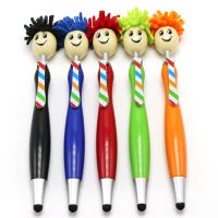 3-in-1 Stylus Pen Mop Topper Ballpoint Pens Screen Cleaner Stylus Pens Duster School Office Stationery Touch Screen Phones Stylus Pens