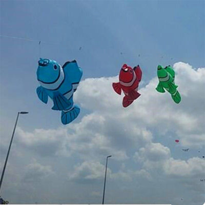 free shipping flying fish kites outdoor wind sock cartoon factory power kite flying pendant surf for adults toy