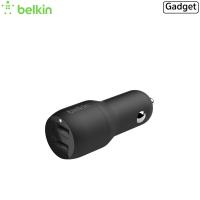 Belkin BOOST↑UP™ 2-Port Car Charger หัวชาร์จในรถยนต์2Portเกรดพรีเมี่ยมCharger 4.8A (2.4A ทั้ง2 Port)(ของแท้100%)