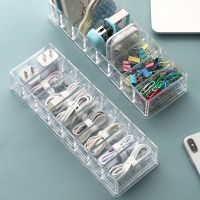 Transparent Cable Storage Box with Lid Plastic Data Line Charger Wire Container Strip Wire Case Makeup Organizer Key Jewelry Box