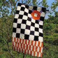 Checkerboard Soft cars for bed room Plush Non-slip Bath Absorbent Car Entrance Floor Mat Toilet Welcome Doormat Room Decor