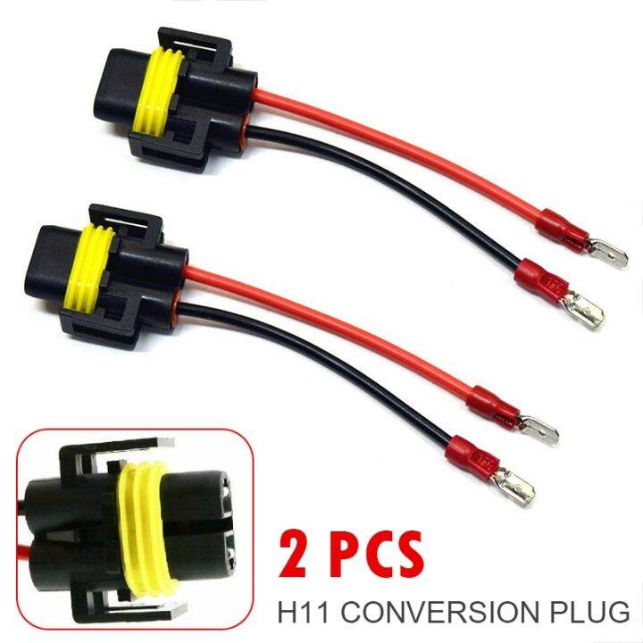 Mayitr H11 to H11B Headlight Fog Light Conversion Connector LED Halogen