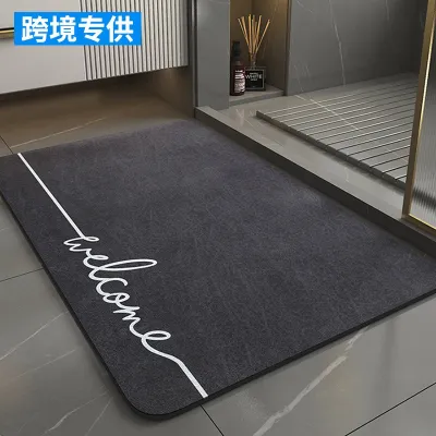 [COD] Cross-border wash-free bathroom mat toilet door non-slip floor home carpet