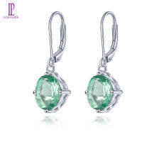 Drop Earring Natural Real Fluorite Earring 925 Sterling Silver Colorful Fluorite Casual Style  For Girls Female  New Year Birthday Gifts