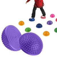 ♘ Balance Pods Yoga Half Ball Dome Balance Trainer Anti-Slip Balance Stepping Block for Home and Gym Use Kids Outdoor Toy