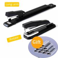 Long/Rotate Arm Stapler metal Special A3/A4 Sewing Machine Staple Lengthening Stapler Paper Stapling Office Stapler Bookbinding Staplers Punches