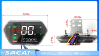 เรือนไมล์ดิจิตอลควบคุมสำหรับมอเตอร์ไซค์ไฟฟ้าและจักรยานไฟฟ้า 48V-72V - ระบบบันทึกข้อมูลการเดินทางและสถิติการขับขี่