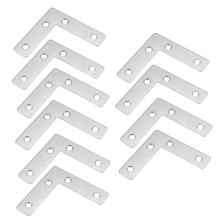 10 LShaped Stainless Steel Angle Bracket Repair Bracket Angle Steel