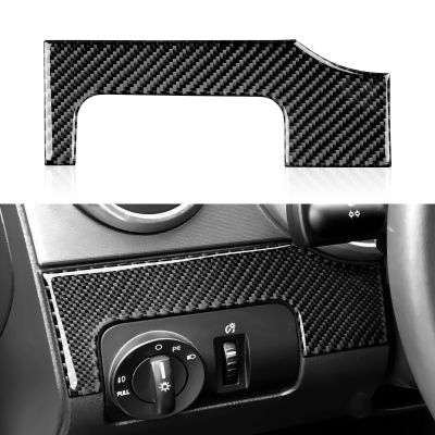 ✕┋ Car Left Steering Wheel Sticker Decal Carbon Fiber Interior Trim Cover For Ford Mustang GT 2005-2009 S197 Accessories