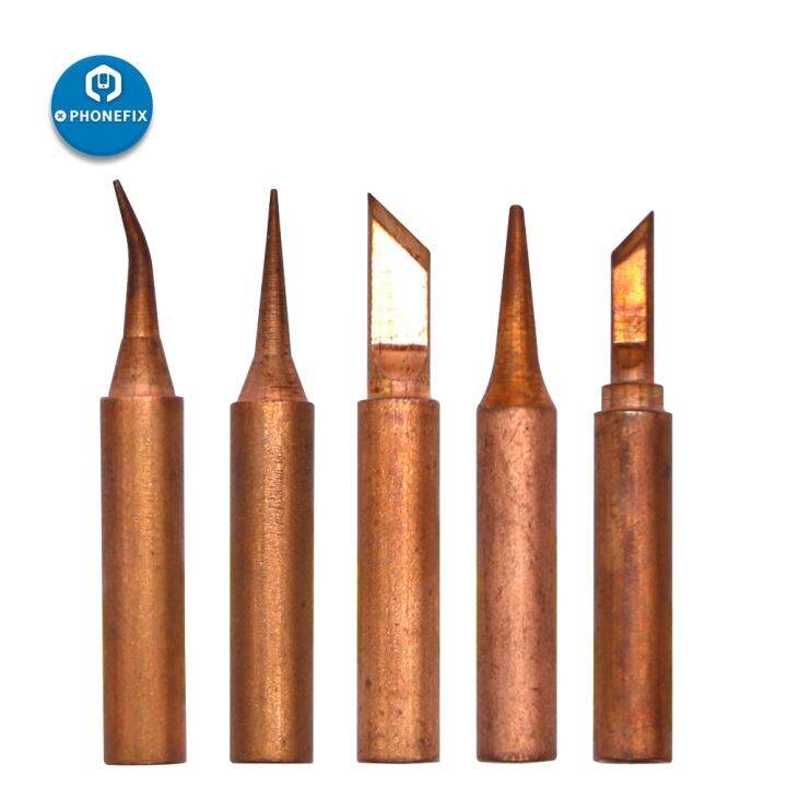 5pcs 900m Pure Copper Solder Soldering Iron Tip For Hakko Radio Shack