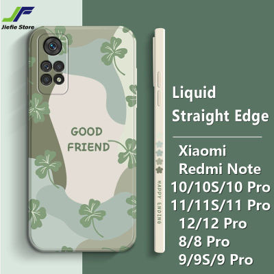 JieFie ดอกไม้กรณีโทรศัพท์สำหรับ Xiaomi Redmi Note 11S / 11 / 11 Pro / Note 12 / 12 Pro / Note 10S / 10 / 10 Pro / Note 9 / 9S / 9 Pro / 8 / 8 Pro แฟชั่นที่มีสีสันจับคู่เคส TPU Soft Straight Edge