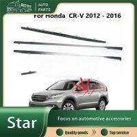 RTO สำหรับ HONDA CRV 2012- 2016ซีลแม่พิมพ์หน้าต่างแถบกันสภาพอากาศสายพานซีลโครเมี่ยมตกแต่งประตูด้านนอกสำหรับ Honda Crv CR-V 2012 2013 2014 2015 2016