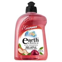 น้ำยาล้างจานคราบมันสูตรเข้มข้นแอ้ปเปิ้ลแดง  ขวด 500มล เอิร์ธชอยส์ EARTH CHOICE ULTRA CONCENTRATE RED APPLE DISHWASHING LIQUID500ML