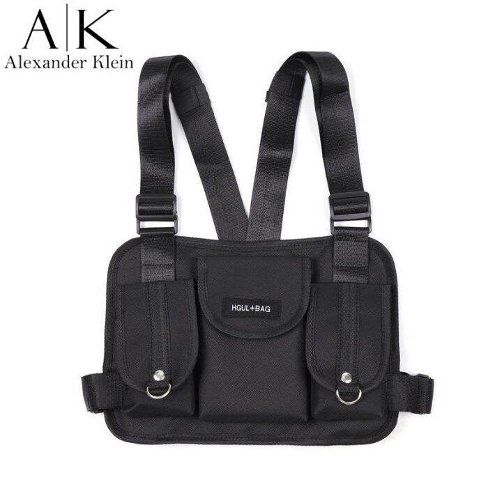 Alexander Klein Hgul+ Hip Hop Solid Chest Bag Waist Bag Shoulder Bag