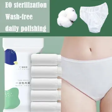 travel cotton Underwear 4 Pcs Free Wash Cotton One Time Use Sterilized  Maternity Women Disposable Briefs - AliExpress