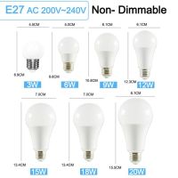 E14 E27หลอดไฟ Led โคมไฟ Led 3W 5W 9W 12W 15W 18W 20W Ac 220V 240V สีขาว Lampara โต๊ะอลูมิเนียมหลอดไฟ Bombillas