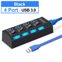 【Thriving】 The Auto Zone USB หลายพอร์ต S Plitter สำหรับคอมพิวเตอร์พีซี Extender 3.0พอร์ต USB 3.0 HUB USB 7พอร์ต OTG HUB อ่านกับขับเคลื่อนอะแดปเตอร์ LED