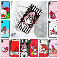 YU147 My Melody Black อ่อนนุ่ม เคสโทรศัพท์ หรับ Xiaomi Redmi Note 9 8 10A 9C 8A 9S 7 9T 6A 7A 9A 8T Prime Pro NFC Power Max ปก