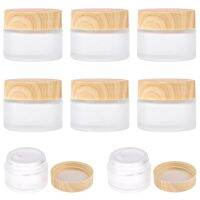 【YF】◘✶™  8pcs/lot 30g Frosted Glass Jars Make-Up Refillable Bottles Packing