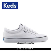 Keds ใหม่!!! รองเท้าผ้าใบ สีขาว แบบดั้งเดิม สําหรับผู้หญิง