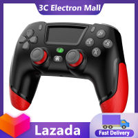 Wireless Bluetooth-Compatible Gamepad Vibration 6-Axis Console Controller จอยสติ๊กสำหรับ Ps4