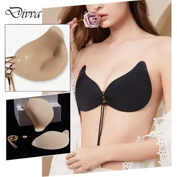 Women Invisible NuBra Breast Chest Paste Nude Adhesive Lift Up Silicone  Sexy