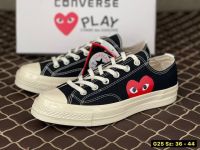 ❗️ส่งของทุกวัน❗️ รองเท้าCOMME DES GARCONS PLAY x CONVERSE CHUCK TAYLOR 70s ALL STAR LOW  size:36-44EU พร้อมกล่อง รองเท้าผ้าใบชายหญิง รองเท้าผ้าใบชายหญิง รองเท้าคอนเวิร์สของ (ตรงปก100%)