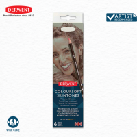 DERWENT สีไม้ Coloursoft 6 แท่ง - สีผิว (Coloursoft 6 colours)