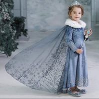 ชุดเจ้าหญิง เอลซ่า ชุดเอลซ่า(สีฟ้าเทา ผ้ากำมะหยี่) ชุดเจ้าหญิงเอลซ่า (มงกุฎ+คฑา แยกชุดราคา 189 บ.) ชุดราชินีหิมะ Elsa dress ชุดคอสเพลย์ ชุดCosplay ชุดเจ้าหญิงดิสนีย์ ชุดราตรีเด็ก