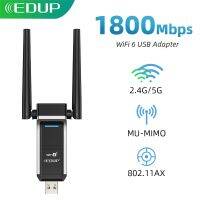 เพิ่มความเร็ว1800Mbps การ์ดเน็ตเวิร์กไร้สาย2.4G และ5Ghz USB3.0 MU-MIMO อะแดปเตอร์ Wifi AP ไร้สายอ่อน802.11AX เครื่องอุปกรณ์เชื่อมต่อกับ Wifi สำหรับ Windows10/11