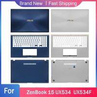 J76ผ้าคลุมรถสำหรับเอซุส Zenbook 15 UX534 UX534F หน้าจอ LCD สำหรับแล็ปท็อปฝาหลังด้านบนที่พักแขนหลังด้านบนฝาสีฟ้าใส