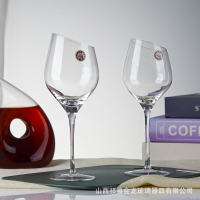 Huilong ชุดแก้วไวน์แก้วไวน์แดงสไตล์ยุโรปถ้วยแก้วลายสร้างสรรค์สไตล์ความจุมากชุดไวน์